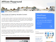 Tablet Screenshot of affiliateplayground.net